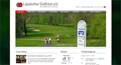 Desktop Screenshot of lippischergolfclub.de