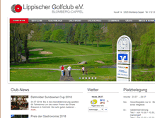Tablet Screenshot of lippischergolfclub.de